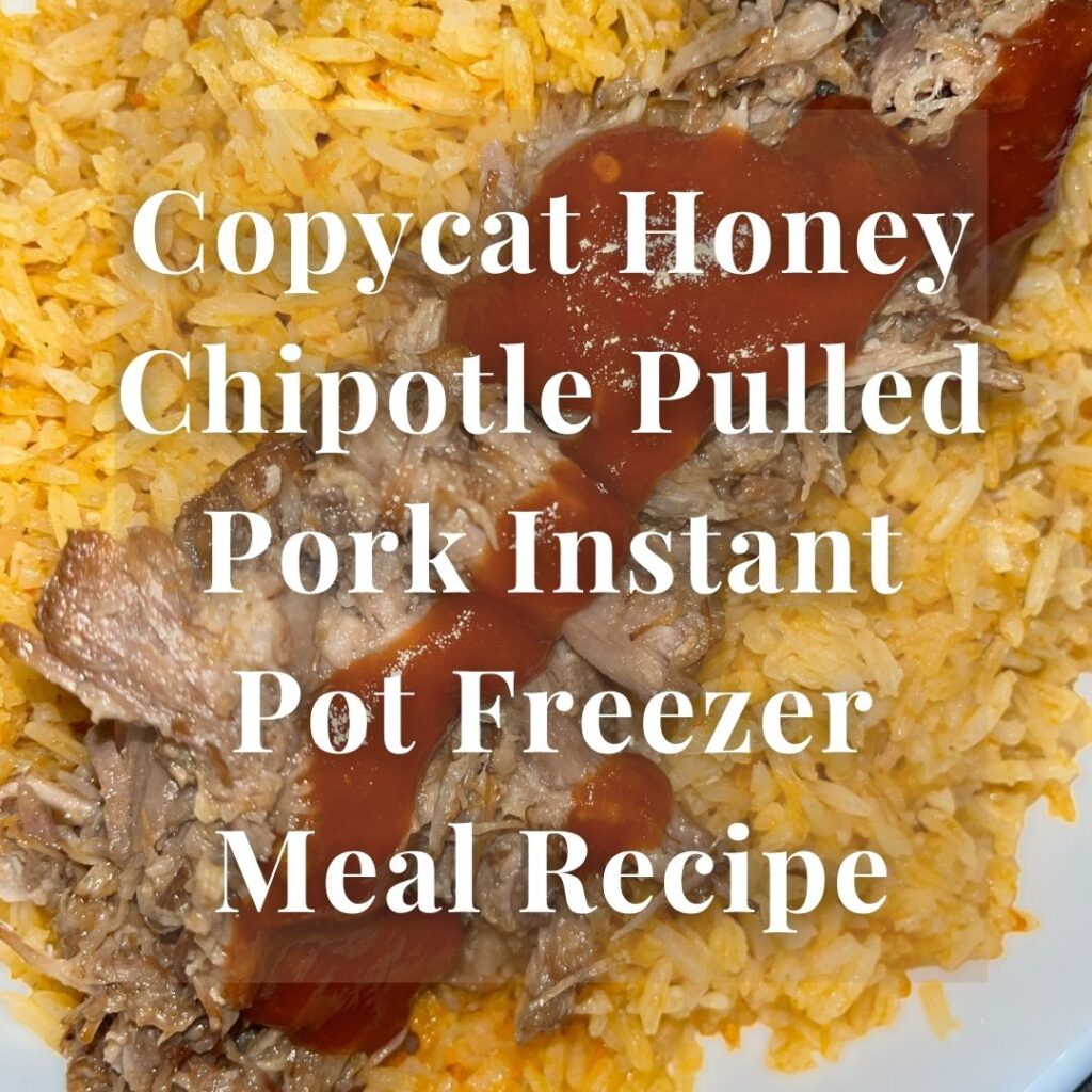 Copycat Honey Chipotle Pulled Pork Instant Pot Freezer Meal Recipe