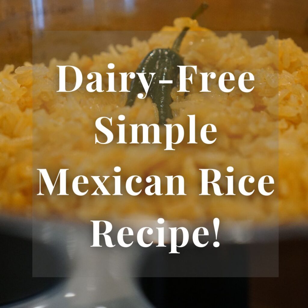 Dairy-Free Simple Mexican Rice Recipe!