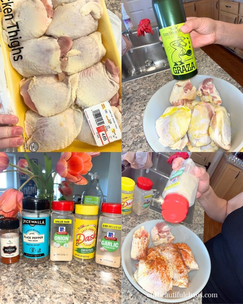 Simple Seasoned Roast Chicken Thighs Recipe!