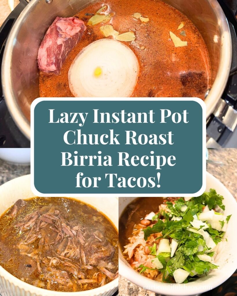 Lazy Instant Pot Chuck Roast Birria Recipe for Tacos!