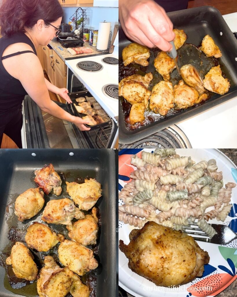 Simple Seasoned Roast Chicken Thighs Recipe!