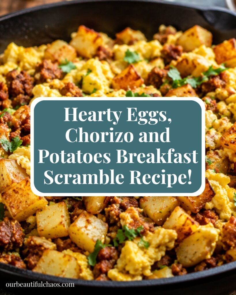 Dairy-Free Breakfast Scramble Recipe with Eggs, Chorizo and Potatoes!