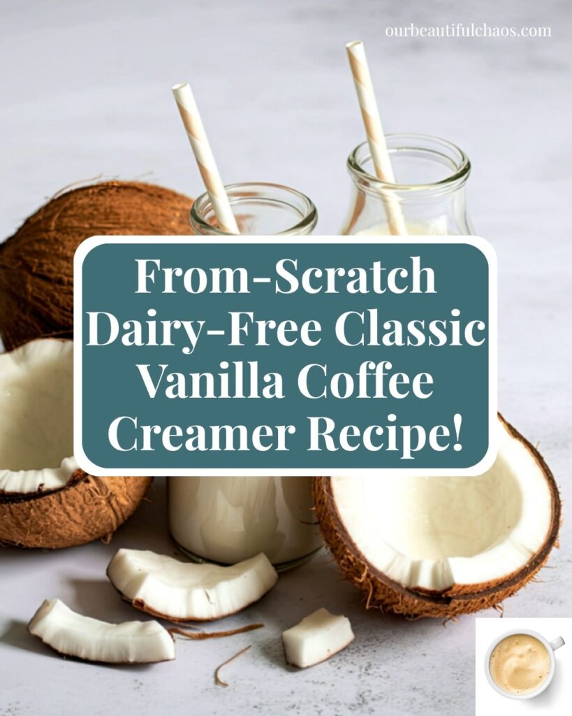 From-Scratch Dairy-Free Classic Vanilla Coffee Creamer Recipe!
