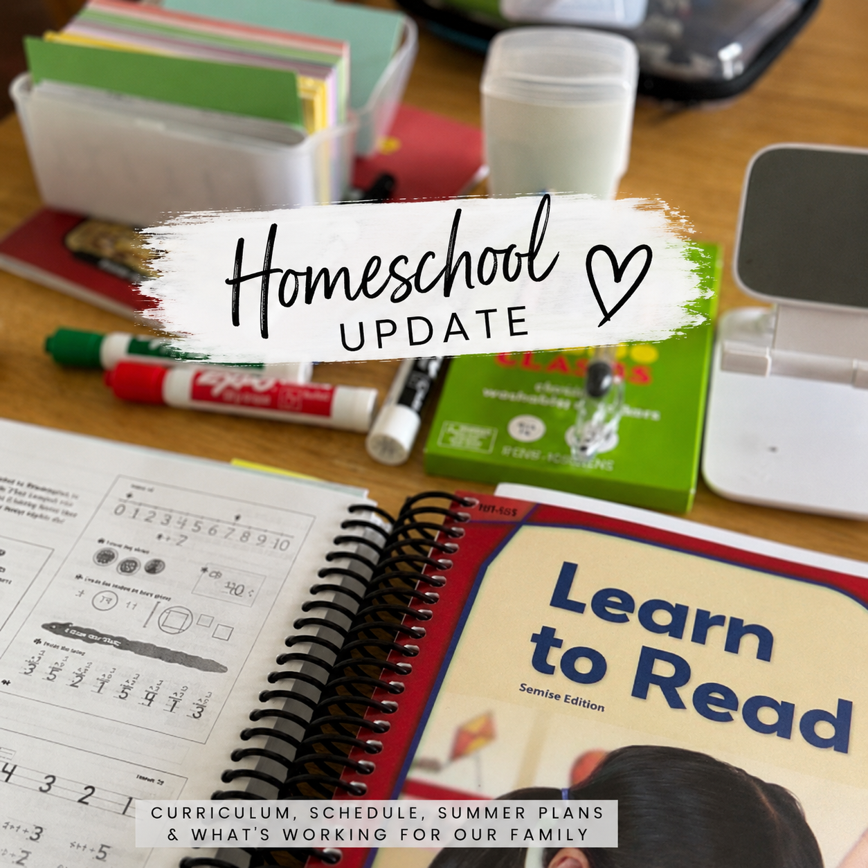 homeschool update