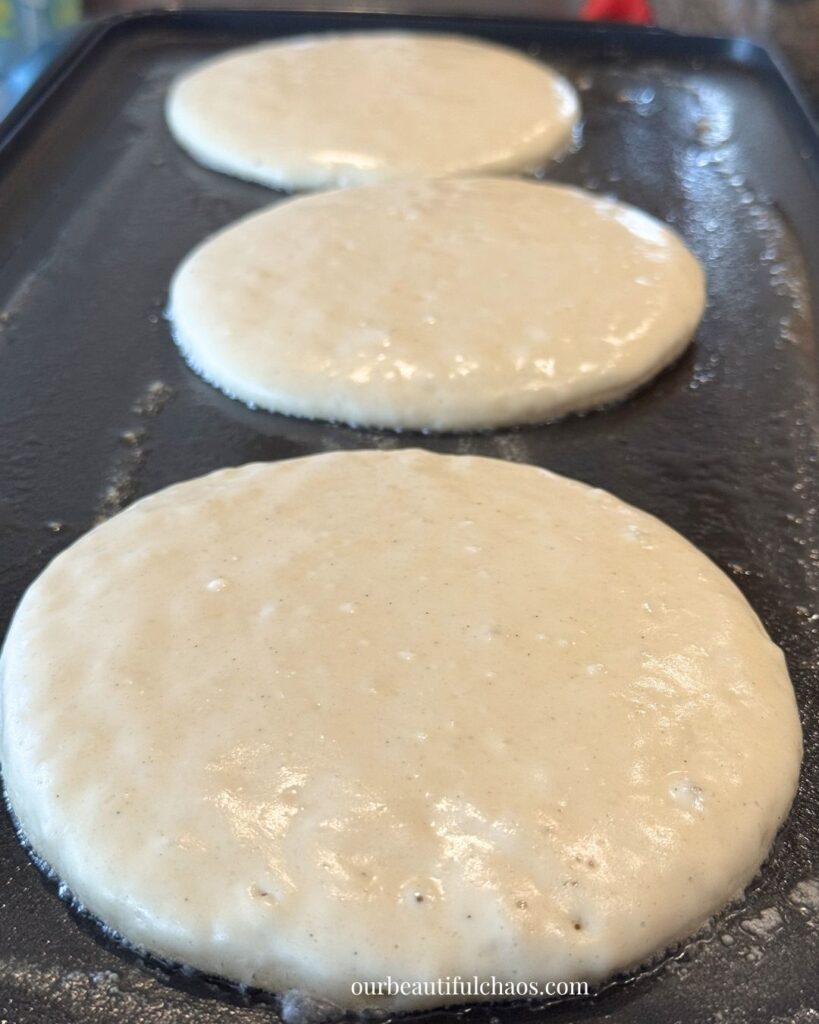 The Best Big Batch Dairy-Free Fluffy Griddle Freezer Pancakes Recipe!