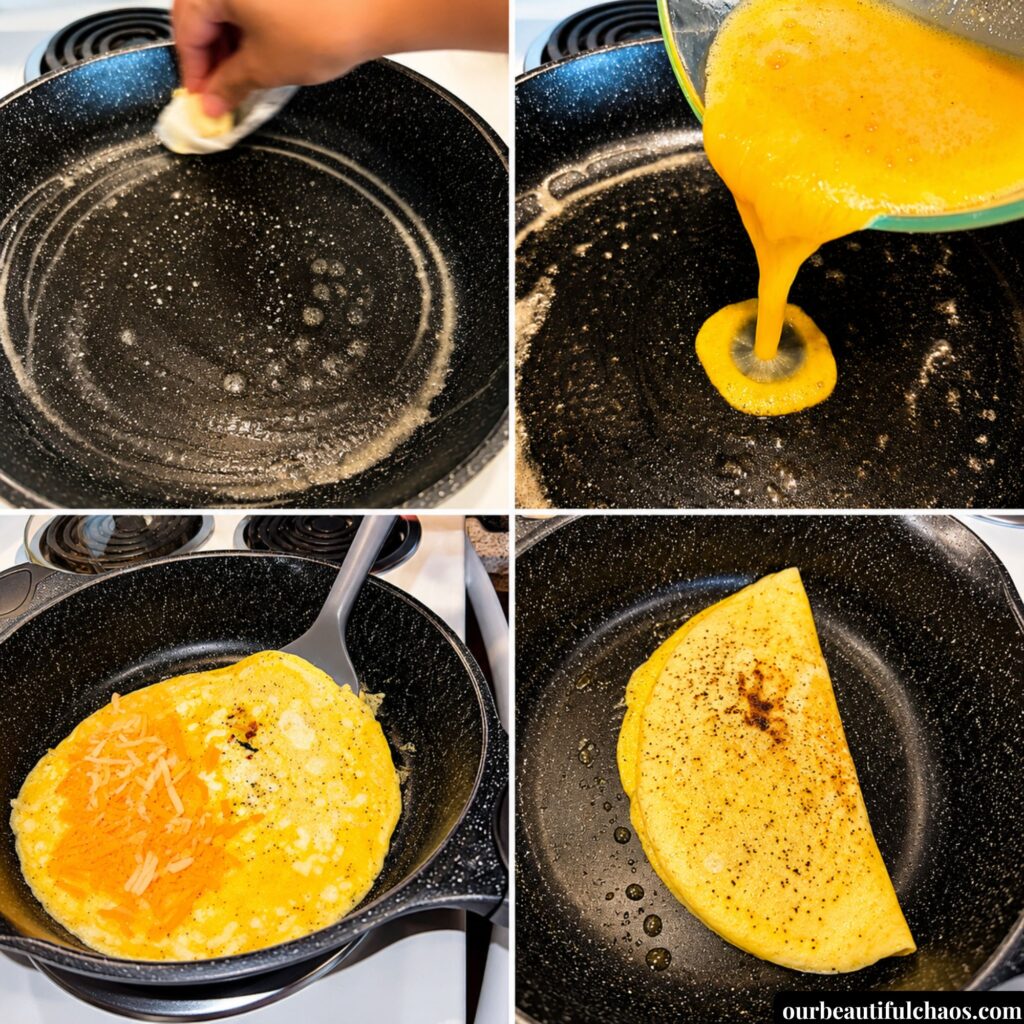 The Best Easy Dairy Free Large Fluffy omelette Recipe