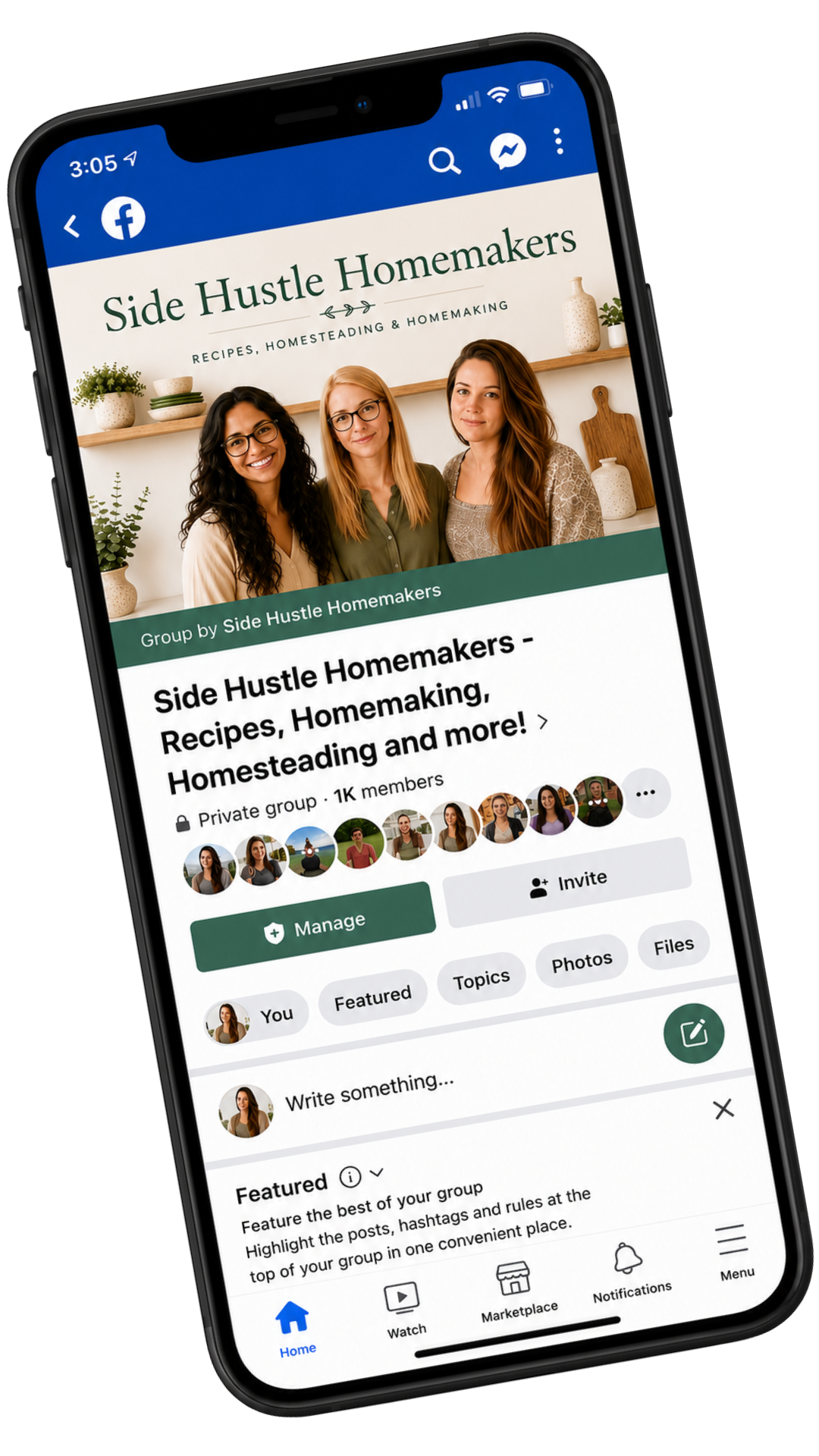 Side Hustle Homemakers Facebook group for easy dairy free recipes and homemaking tips!