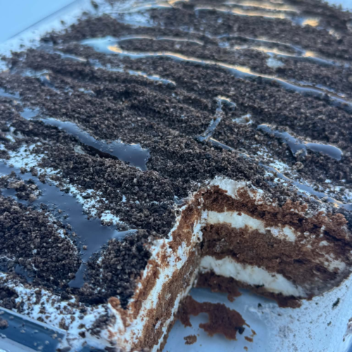 Dairy Free Ice Cream Sandwich Cake!