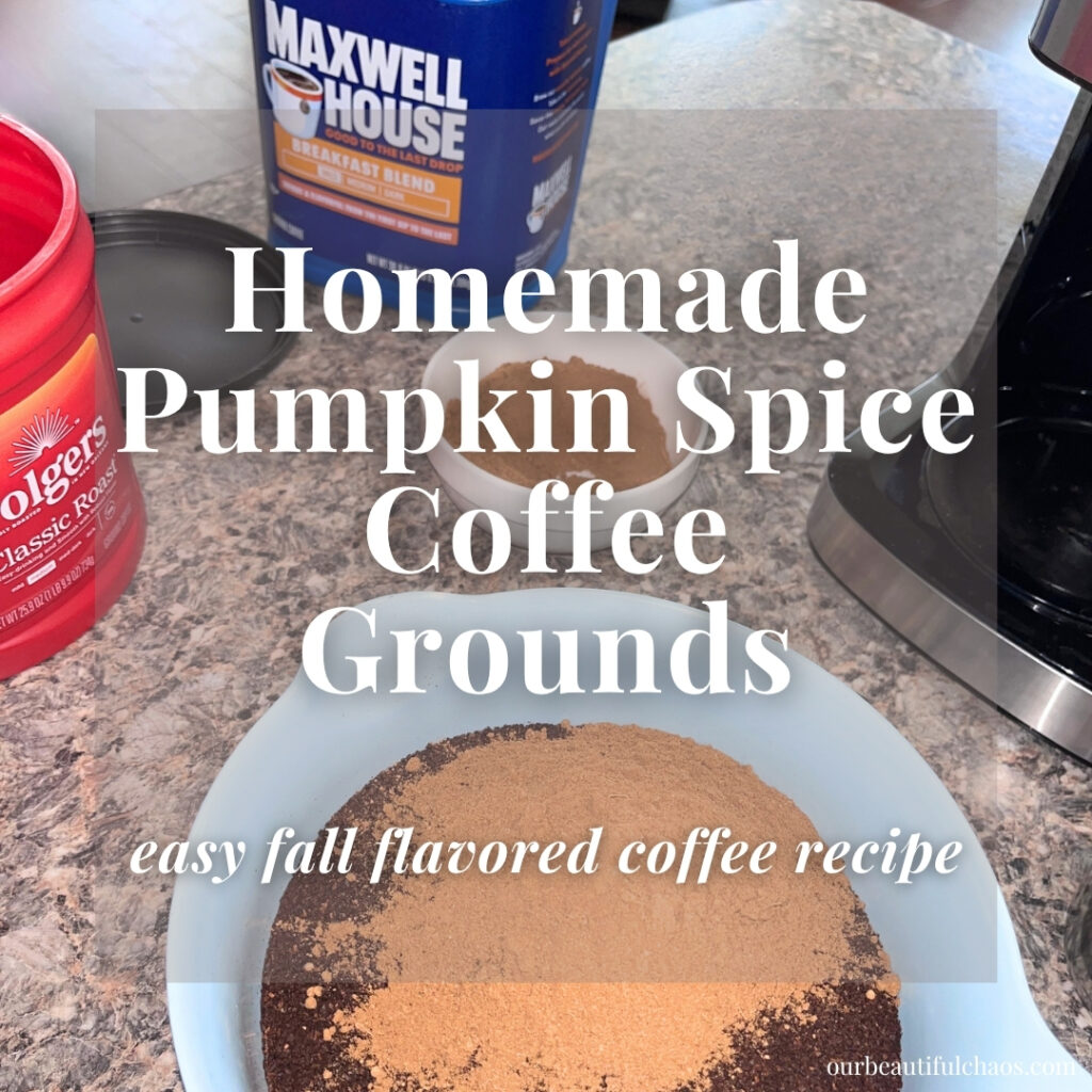 Homemade Pumpkin Spice Coffee Grounds (Easy Fall Flavored Coffee Recipe!)