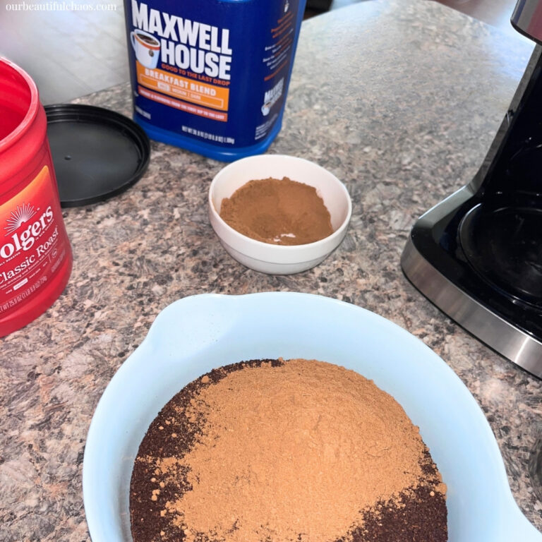 Homemade Pumpkin Spice Coffee Grounds (Easy Fall Flavored Coffee Recipe!)