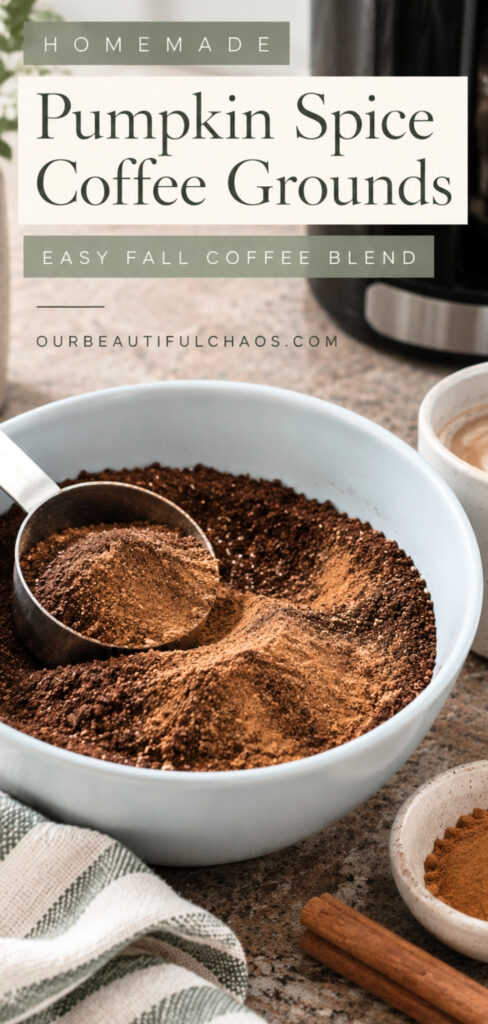 Homemade Pumpkin Spice Coffee Grounds (Easy Fall Flavored Coffee Recipe!)