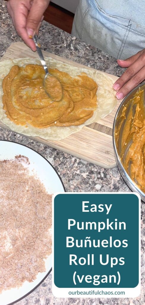 Easy Pumpkin Buñuelos Roll Ups (Vegan & Dairy-Free)