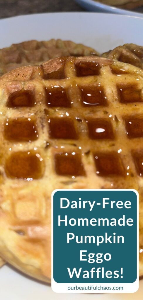 The Best Homemade Pumpkin Spice Eggo Copycat Waffles (Dairy-Free & Freezer-Friendly!)